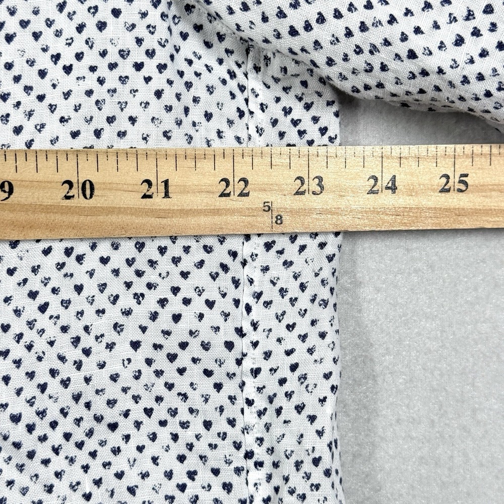 Grayson by Frank and Eileen Top Womens XL The Hero Shirt Linen Heart Print - Picture 14 of 15